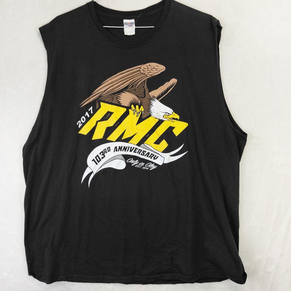 Jerzees Reading Motorcycle Club 103rd Anniversary Bash Tank Top Black 3XL 2017